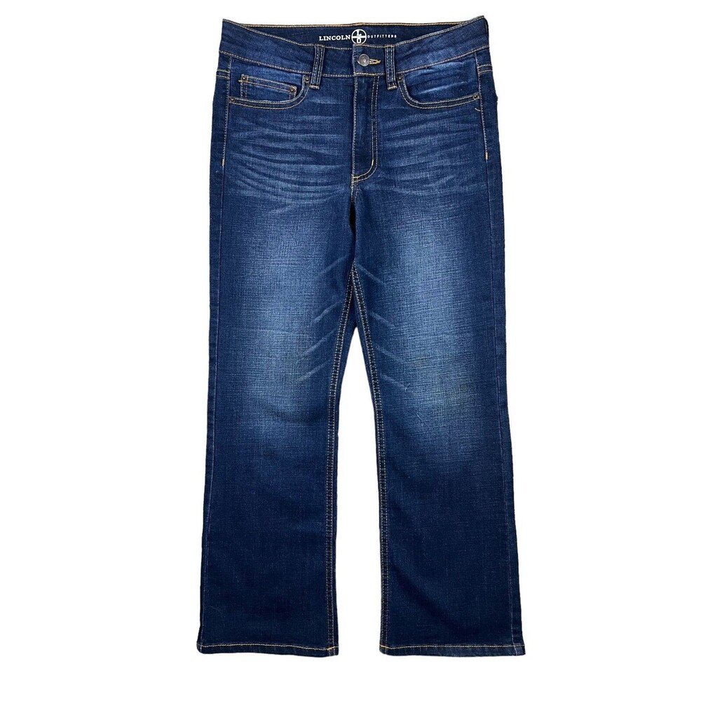 Lincoln Outfitters Youth Boys Bootcut Jeans Size 16 Dark Stretch Denim